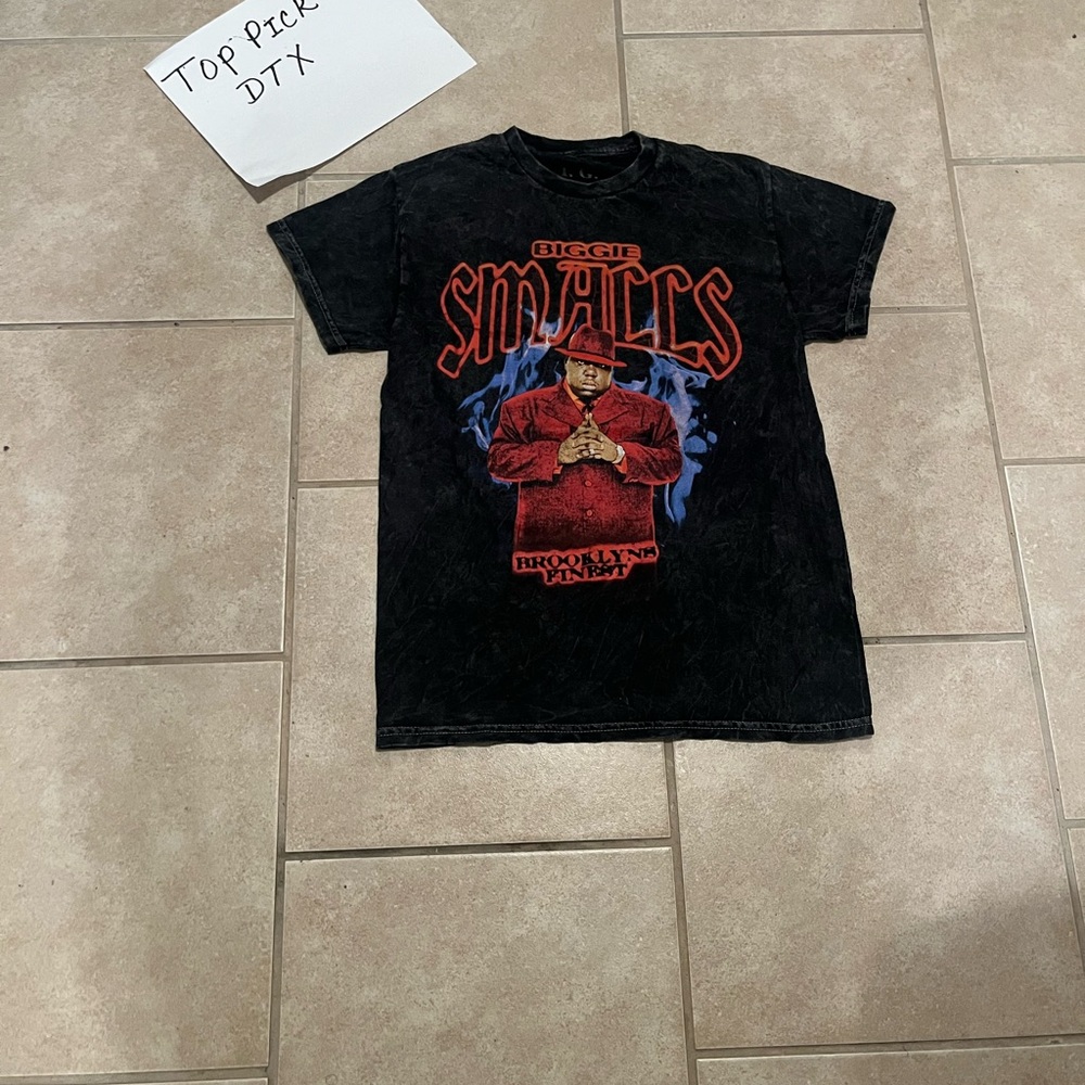 Vintage Biggie Smalls Black Graphic Kids T-Shirt